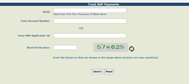 NSP Payment Status Check 