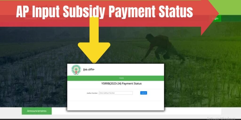 AP Input Subsidy Payment Status