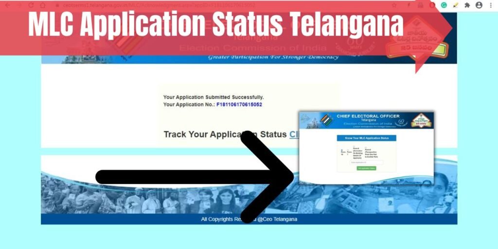 MLC Application Status Telangana