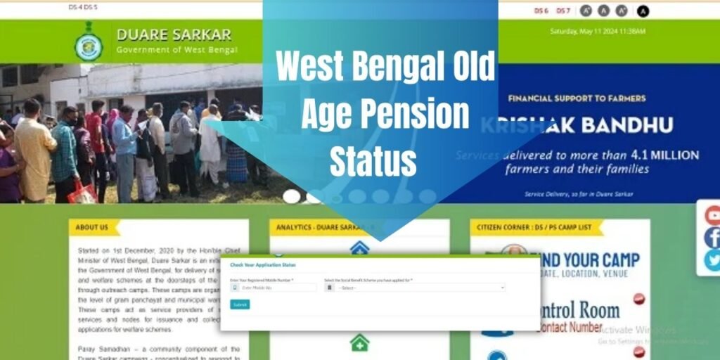 West Bengal Old Age Pension Status